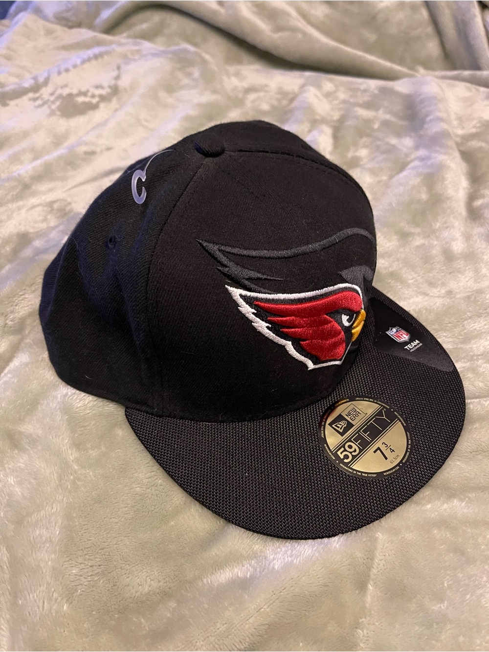 New Era Black Arizona Cardinals 59fifty Fitted Cap with Red Accent Logo